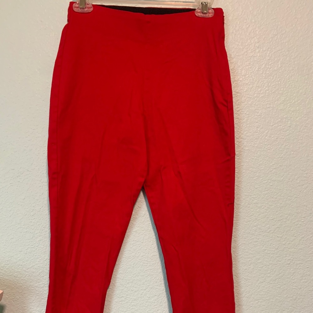 Red Capri Pants